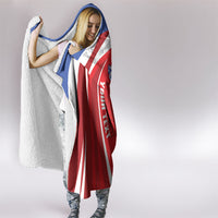 Puerto Rico Football 2026 Custom Hooded Blanket Vamos Los Boricuas Taino Sun