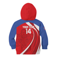 Puerto Rico Football 2026 Custom Kid Hoodie Vamos Los Boricuas Taino Sun