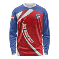 Puerto Rico Football 2026 Custom Long Sleeve Shirt Vamos Los Boricuas Taino Sun