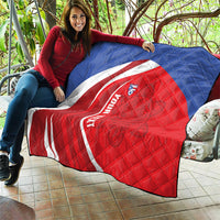 Puerto Rico Football 2026 Custom Quilt Vamos Los Boricuas Taino Sun