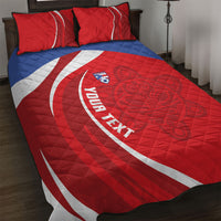 Puerto Rico Football 2026 Custom Quilt Bed Set Vamos Los Boricuas Taino Sun