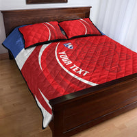 Puerto Rico Football 2026 Custom Quilt Bed Set Vamos Los Boricuas Taino Sun