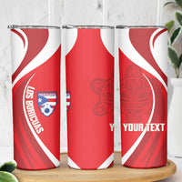 Puerto Rico Football 2026 Custom Skinny Tumbler Vamos Los Boricuas Taino Sun