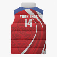 Puerto Rico Football 2026 Custom Sleeveless Puffer Jacket Vamos Los Boricuas Taino Sun