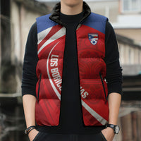 Puerto Rico Football 2026 Custom Sleeveless Puffer Jacket Vamos Los Boricuas Taino Sun