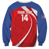 Puerto Rico Football 2026 Custom Sweatshirt Vamos Los Boricuas Taino Sun