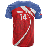 Puerto Rico Football 2026 Custom T Shirt Vamos Los Boricuas Taino Sun