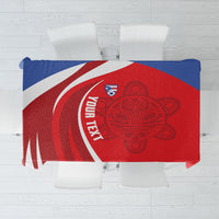 Puerto Rico Football 2026 Custom Tablecloth Vamos Los Boricuas Taino Sun