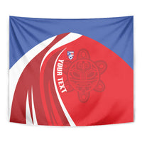 Puerto Rico Football 2026 Custom Tapestry Vamos Los Boricuas Taino Sun