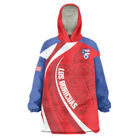 Puerto Rico Football 2026 Custom Wearable Blanket Hoodie Vamos Los Boricuas Taino Sun
