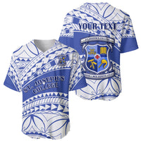 Personalised Samoa St Josephs College Baseball Jersey Marist Brothers Samoan Pattern - Wonder Print Shop