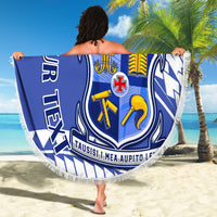 Personalised Samoa St Josephs College Beach Blanket Marist Brothers Samoan Pattern - Wonder Print Shop