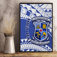 Personalised Samoa St Josephs College Canvas Wall Art Marist Brothers Samoan Pattern - Wonder Print Shop