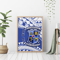 Personalised Samoa St Josephs College Canvas Wall Art Marist Brothers Samoan Pattern - Wonder Print Shop
