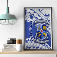 Personalised Samoa St Josephs College Canvas Wall Art Marist Brothers Samoan Pattern - Wonder Print Shop