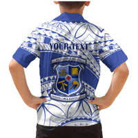 Personalised Samoa St Josephs College Family Matching Mermaid Dress and Hawaiian Shirt Marist Brothers Samoan Pattern - Wonder Print Shop