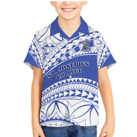 Personalised Samoa St Josephs College Family Matching Mermaid Dress and Hawaiian Shirt Marist Brothers Samoan Pattern - Wonder Print Shop