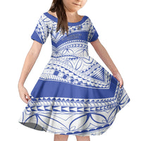 Personalised Samoa St Josephs College Family Matching Off Shoulder Short Dress and Hawaiian Shirt Marist Brothers Samoan Pattern - Wonder Print Shop