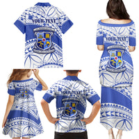 Personalised Samoa St Josephs College Family Matching Puletasi Dress and Hawaiian Shirt Marist Brothers Samoan Pattern - Wonder Print Shop