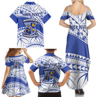 Personalised Samoa St Josephs College Family Matching Summer Maxi Dress and Hawaiian Shirt Marist Brothers Samoan Pattern - Wonder Print Shop