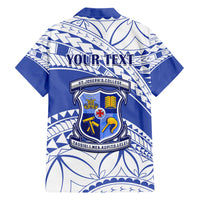 Personalised Samoa St Josephs College Hawaiian Shirt Marist Brothers Samoan Pattern - Wonder Print Shop