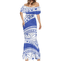 Personalised Samoa St Josephs College Mermaid Dress Marist Brothers Samoan Pattern - Wonder Print Shop