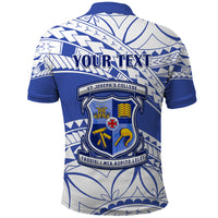 Personalised Samoa St Josephs College Polo Shirt Marist Brothers Samoan Pattern - Wonder Print Shop