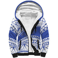 Personalised Samoa St Josephs College Sherpa Hoodie Marist Brothers Samoan Pattern - Wonder Print Shop