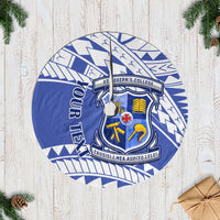 Personalised Samoa St Joseph's College Tree Skirt Marist Brothers Samoan Pattern - Wonder Print Shop