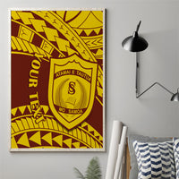 Personalised Samoa College Canvas Wall Art Samoan Pattern - Wonder Print Shop