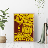 Personalised Samoa College Canvas Wall Art Samoan Pattern - Wonder Print Shop
