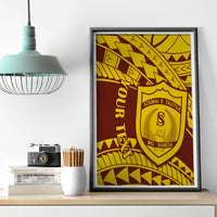 Personalised Samoa College Canvas Wall Art Samoan Pattern - Wonder Print Shop