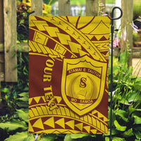 Personalised Samoa College Garden Flag Samoan Pattern - Wonder Print Shop