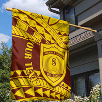 Personalised Samoa College Garden Flag Samoan Pattern - Wonder Print Shop