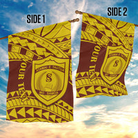 Personalised Samoa College Garden Flag Samoan Pattern - Wonder Print Shop