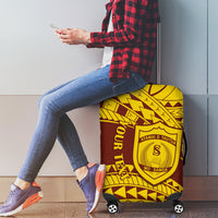 Personalised Samoa College Luggage Cover Samoan Pattern - Wonder Print Shop