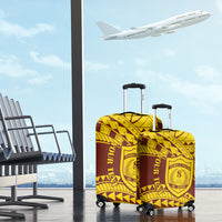 Personalised Samoa College Luggage Cover Samoan Pattern - Wonder Print Shop