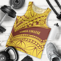 Personalised Samoa College Men Tank Top Samoan Pattern - Wonder Print Shop