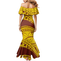 Personalised Samoa College Mermaid Dress Samoan Pattern - Wonder Print Shop