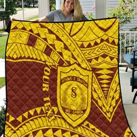 Personalised Samoa College Quilt Samoan Pattern - Wonder Print Shop