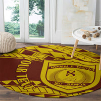 personalised-samoa-college-round-carpet-samoan-pattern