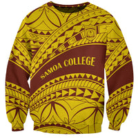 Personalised Samoa College Sweatshirt Samoan Pattern - Wonder Print Shop
