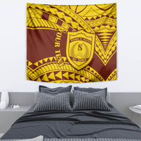 Personalised Samoa College Tapestry Samoan Pattern - Wonder Print Shop