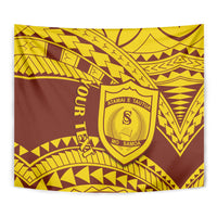 Personalised Samoa College Tapestry Samoan Pattern - Wonder Print Shop