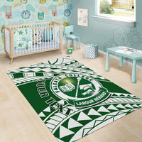 Personalised Samoa Faleata College Area Rug Samoan Pattern - Wonder Print Shop