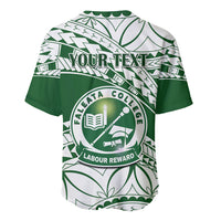 Personalised Samoa Faleata College Baseball Jersey Samoan Pattern - Wonder Print Shop
