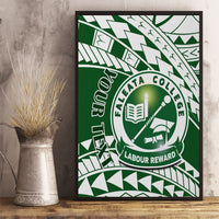 Personalised Samoa Faleata College Canvas Wall Art Samoan Pattern - Wonder Print Shop