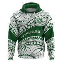 Personalised Samoa Faleata College Hoodie Samoan Pattern - Wonder Print Shop