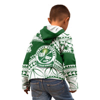 Personalised Samoa Faleata College Kid Hoodie Samoan Pattern - Wonder Print Shop