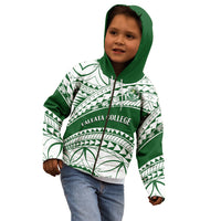 Personalised Samoa Faleata College Kid Hoodie Samoan Pattern - Wonder Print Shop